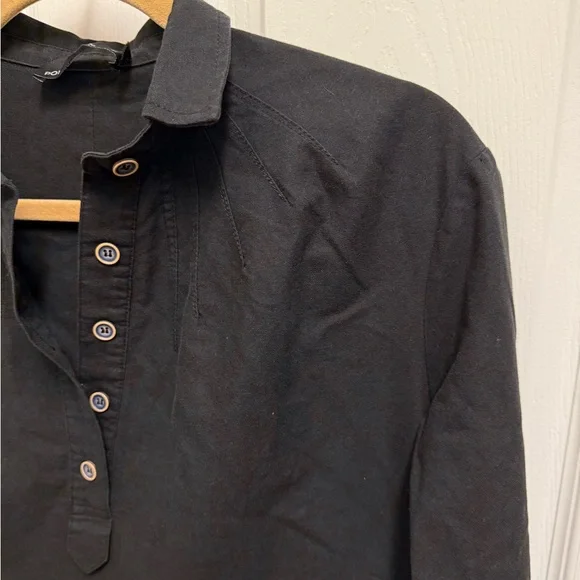 Pomander Place Black Popover Longsleeve Dress - Picture 4 of 12